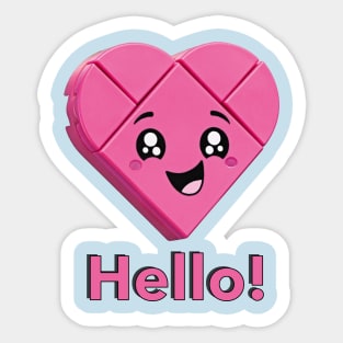 Lego Movie 2 Heart Bomb Sticker